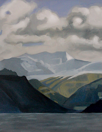 Oil Painting of Norwegian Fjord